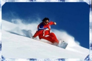  Snowboarden in den Alpes de Haute Provence